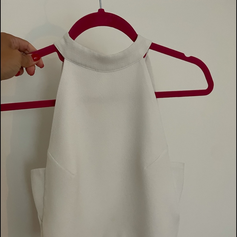 White halter top